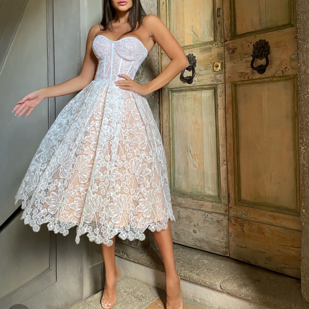 Olivia white dress NADINE MERABI
